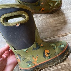 Kids Bogs Classic, David Rollyn Print, little kid size 10